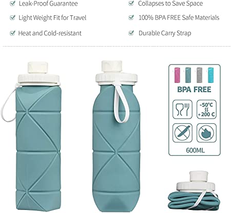 Collapsible Water Bottle. Tralei. features