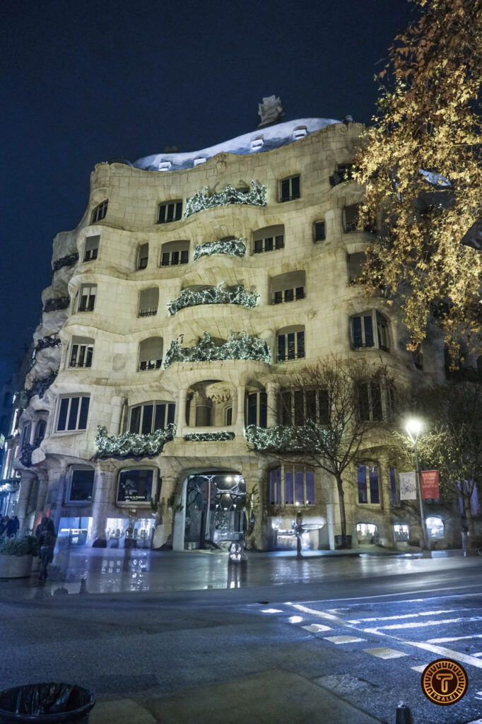 Casa Milà or La Pedrera in Barcelona, Spain